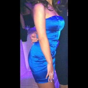 Bebe blue mini dress